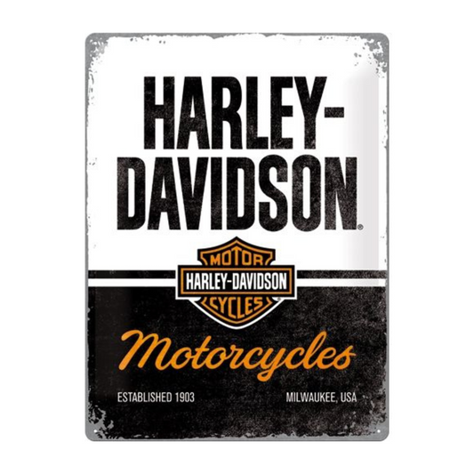 Harley-Davidson® Large Tin Sign - H-D Motorcycles