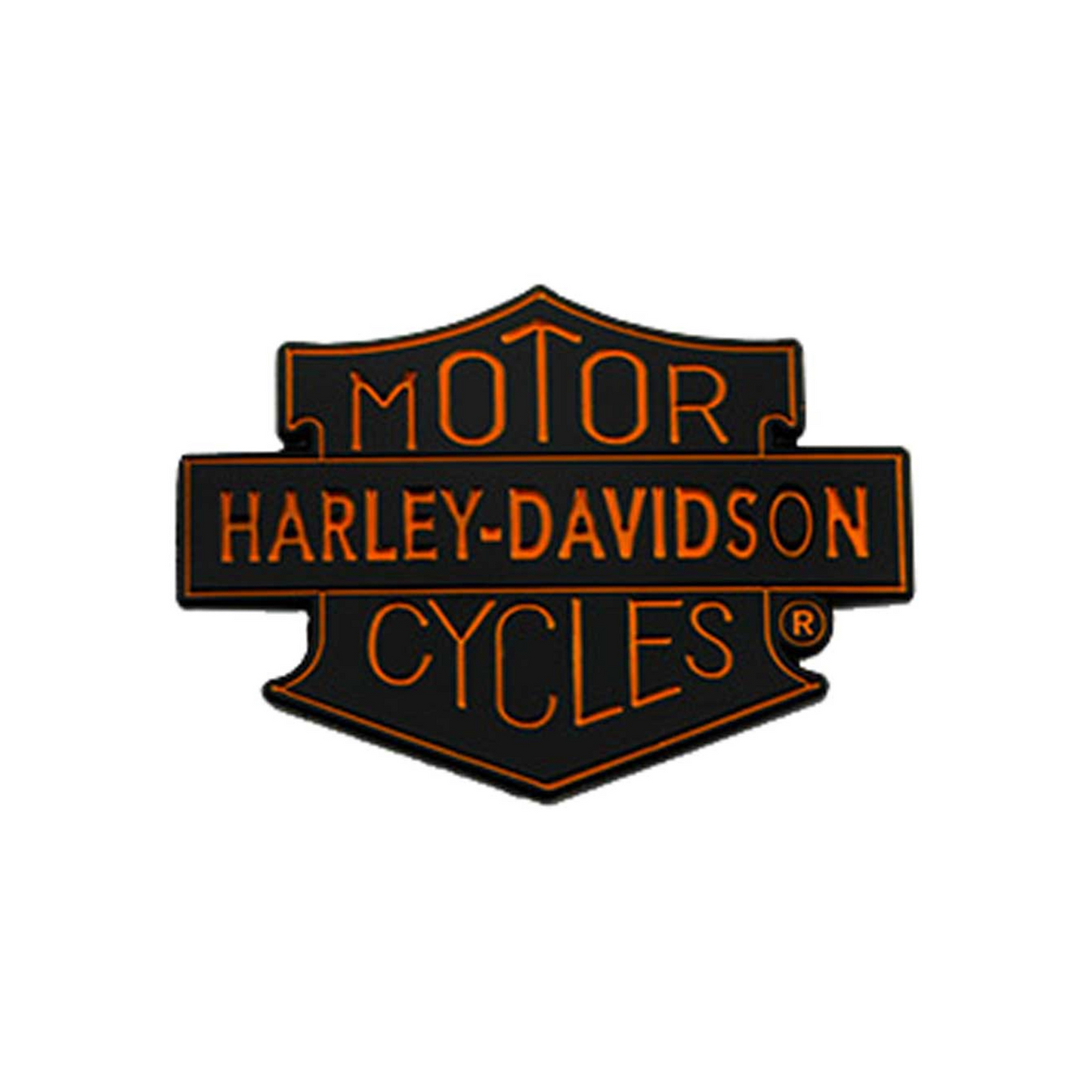 Harley-Davidson® 1.5 inch Motorcycles Trademark Shield Metal Pin - Black Finish