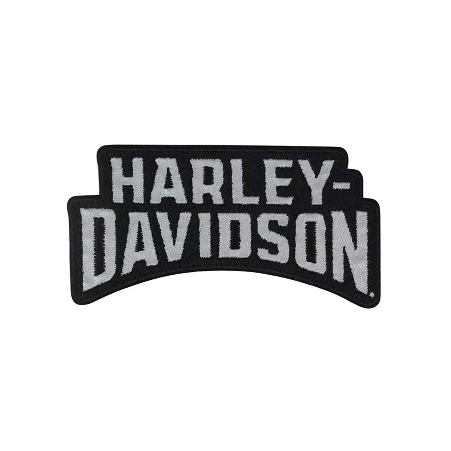 Harley-Davidson® 4 inch Reflective Embroidered Stacked H-D Emblem Sew-On Patch