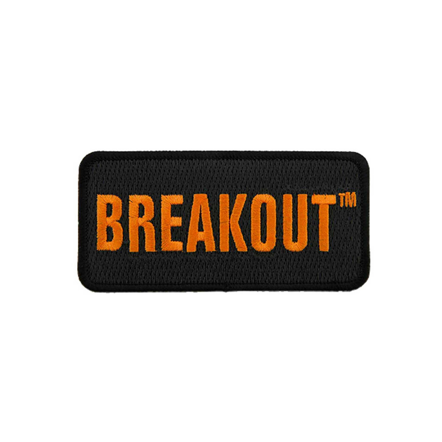 Harley-Davidson® 4 incgh Embroidered Breakout Emblem Sew-On Patch - Black/Orange
