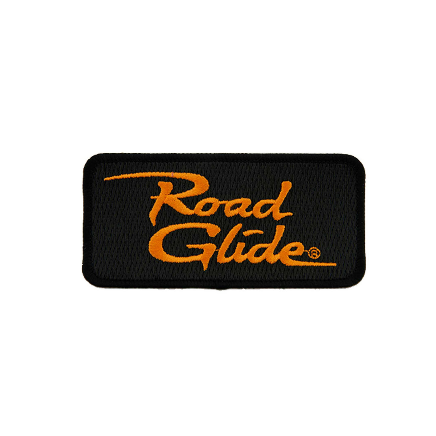 Harley-Davidson® 4 inch Embroidered Road Glide Emblem Sew-On Patch - Black/Orange