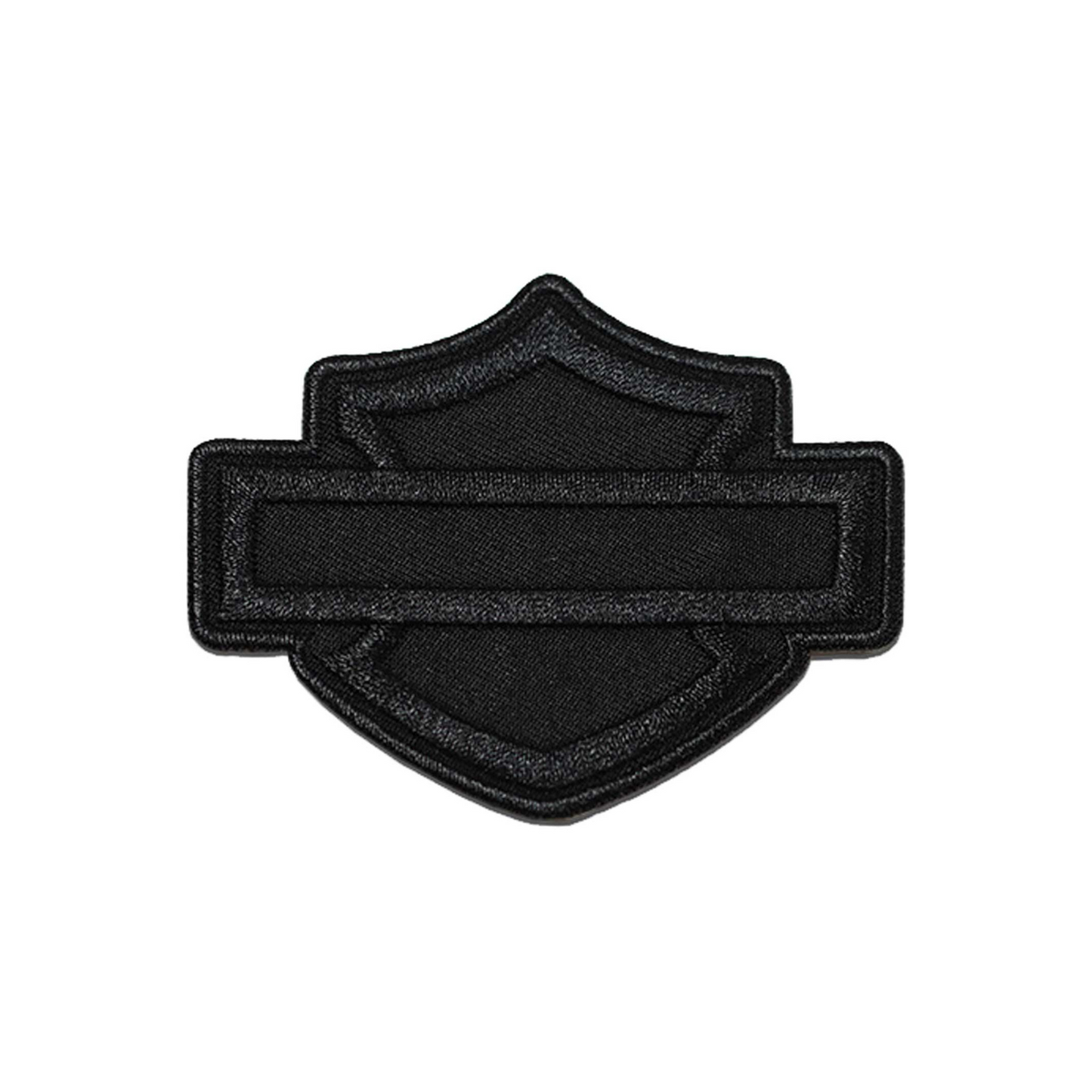 Harley-Davidson® 3.5 inch Black on Black Bar & Shield Logo Emblem Sew-On Patch