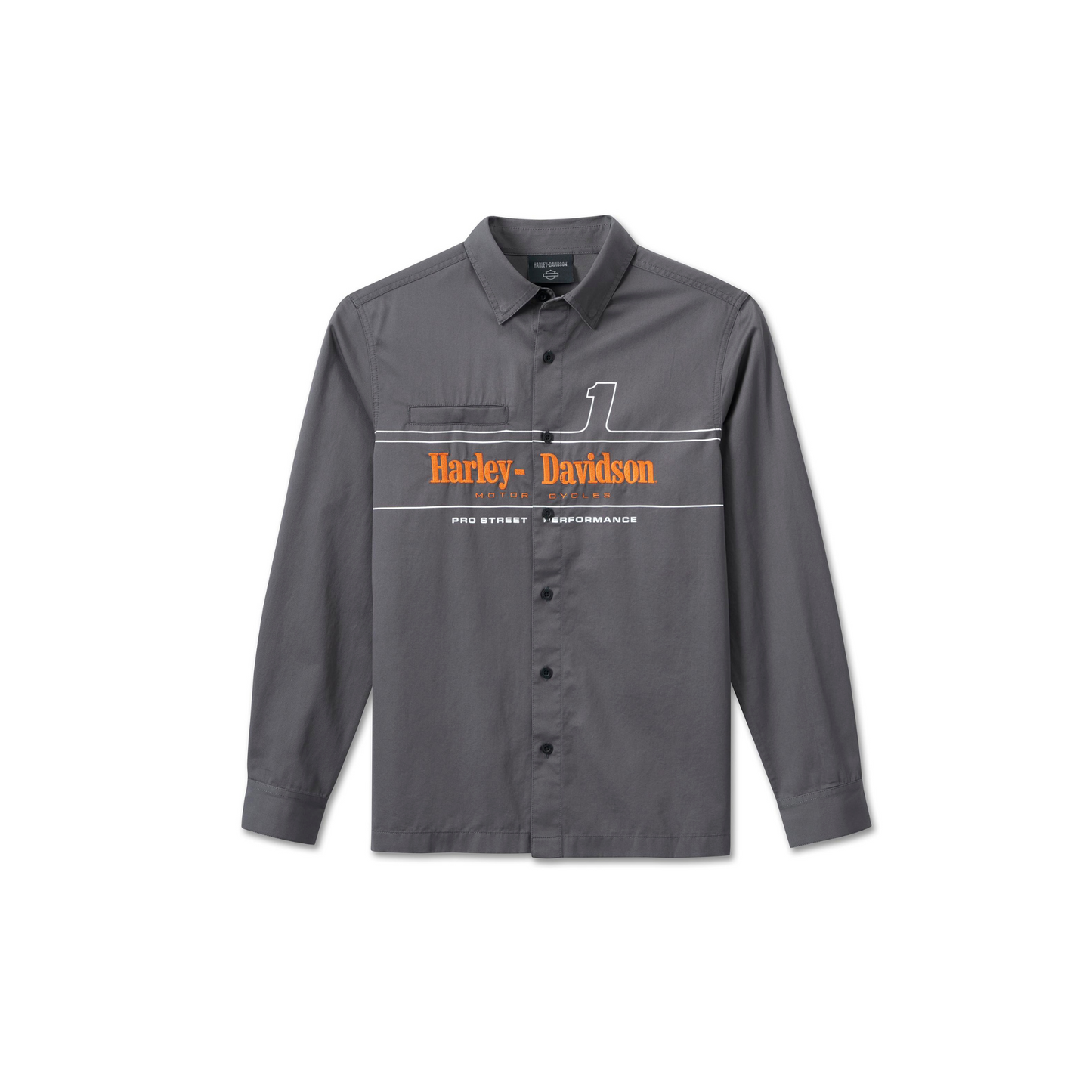 Harley-Davidson® Men's #1 Racing Shirt - Blackened Pearl