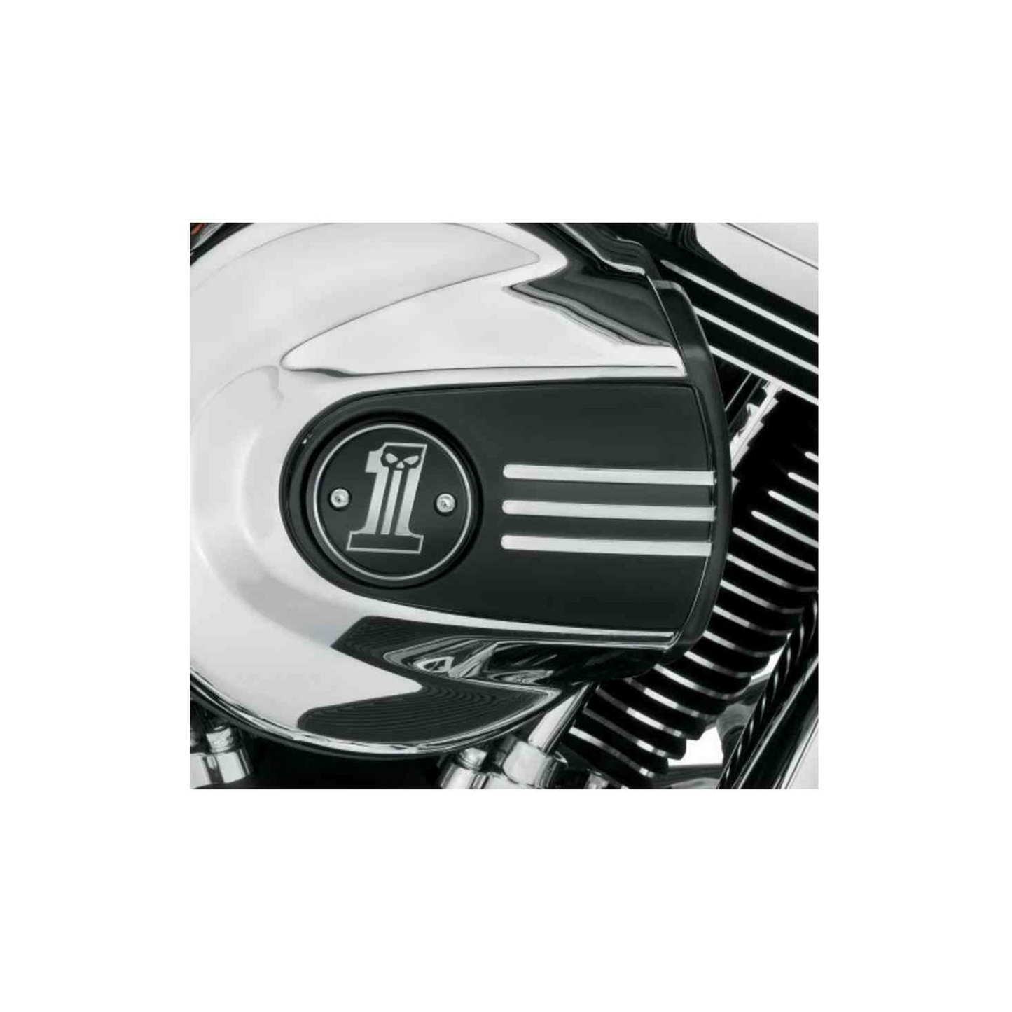 Harley-Davidson® Dark Custom #1 Skull Air Cleaner Trim