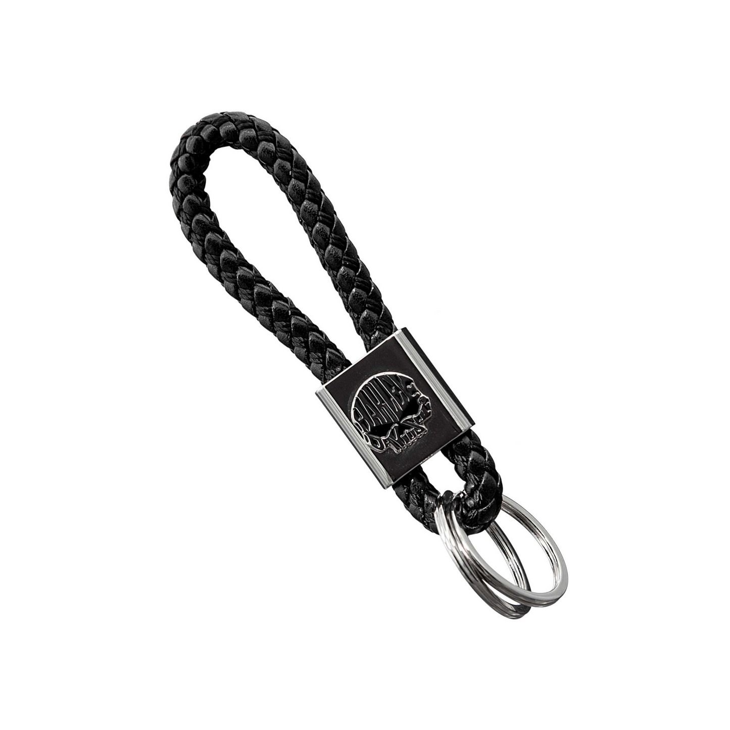 Harley-Davidson® Willie G Skull Logo Vinyl Braided Strap Key Chain - Black