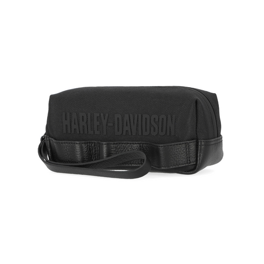Harley-Davidson® Modular Traveling Polyester Toiletry Kit Case - Matte Black