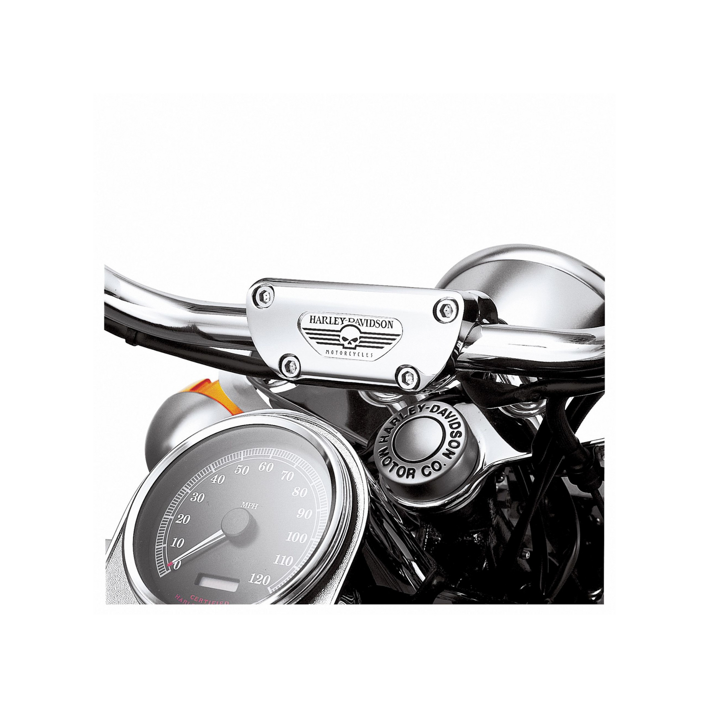 Harley-Davidson® Willie G Skull Billet Handlebar Clamp
