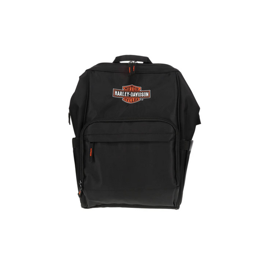 Harley-Davidson® Embroidered Bar & Shield Diaper Canvas Backpack - Black