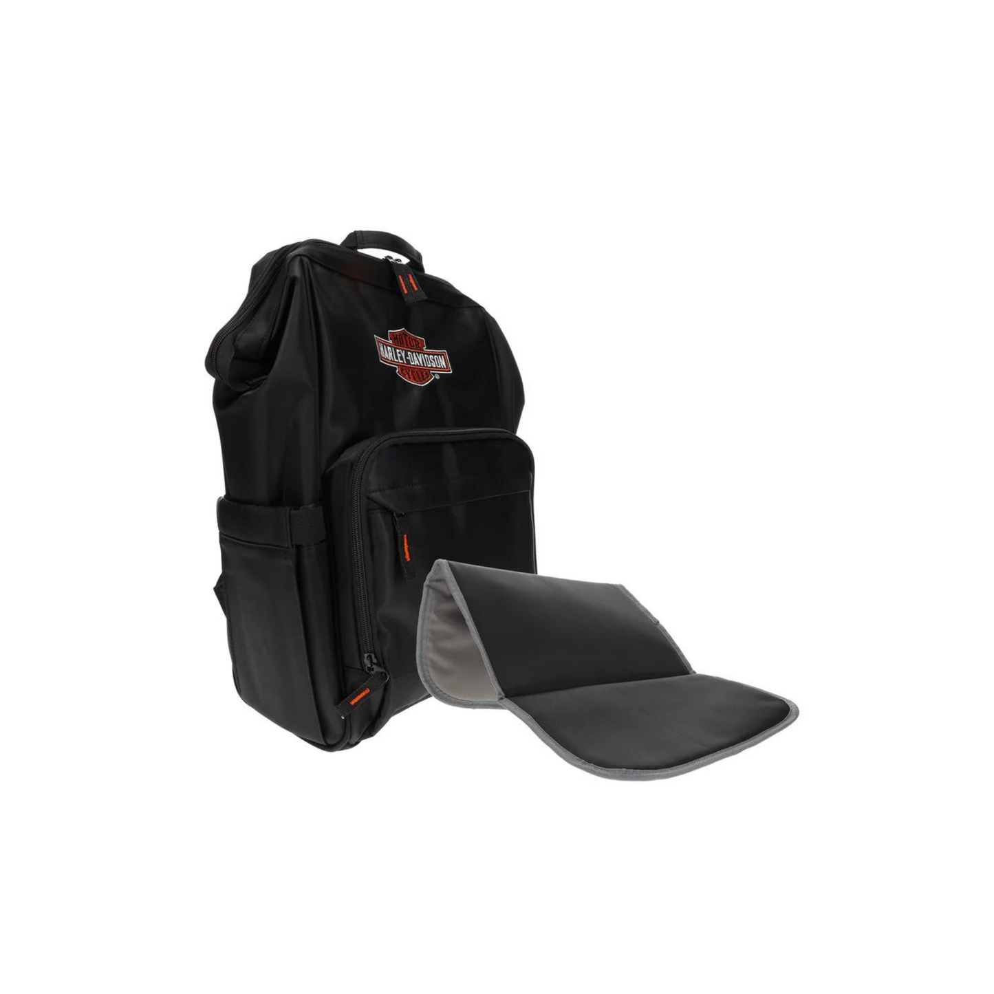 Harley-Davidson® Embroidered Bar & Shield Diaper Canvas Backpack - Black