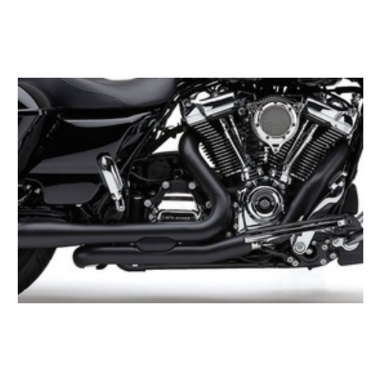 Right Side Tuck & Under Headers – Black. Fits Touring 2017up