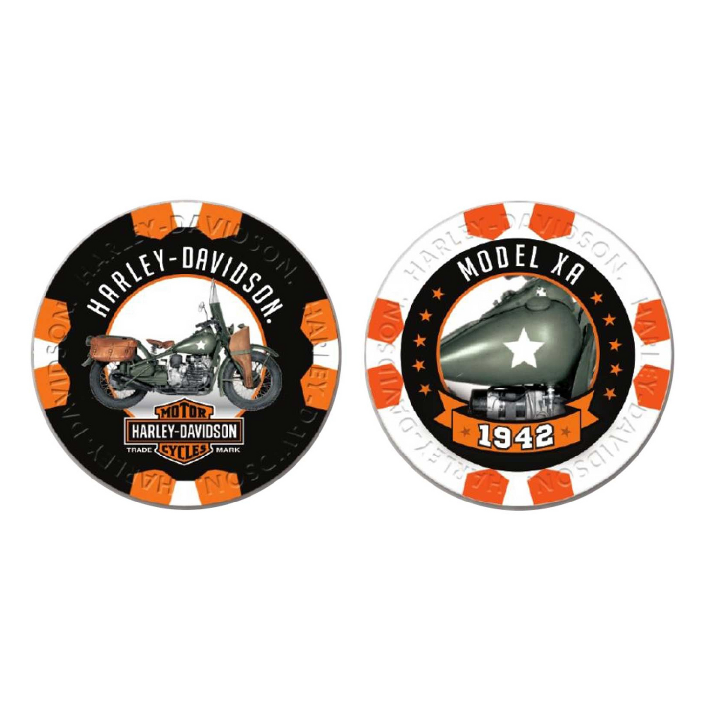 Harley-Davidson® Vintage Series 9 - 1942 Model XA Collectible Poker Chips