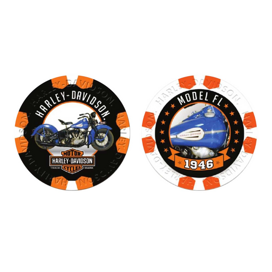 Harley-Davidson® Vintage Series 10 - 1946 Model FL Collectible Poker Chips