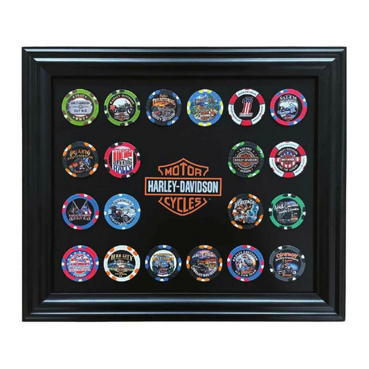 Harley-Davidson® Classic Bar & Shield Magnetic Poker Chip Frame