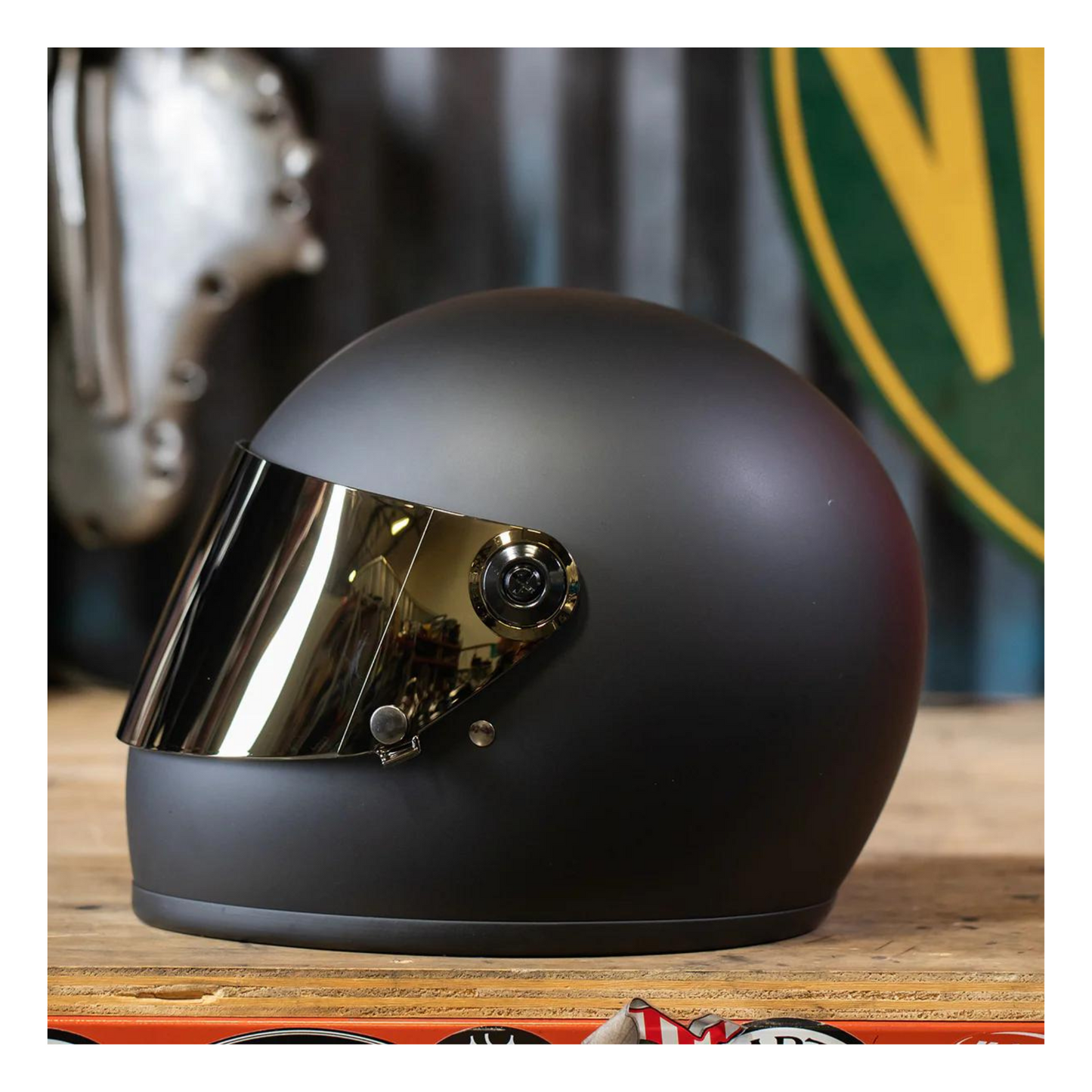 Biltwell Gringo S Gen 2 Flat Shield - Gold Mirror