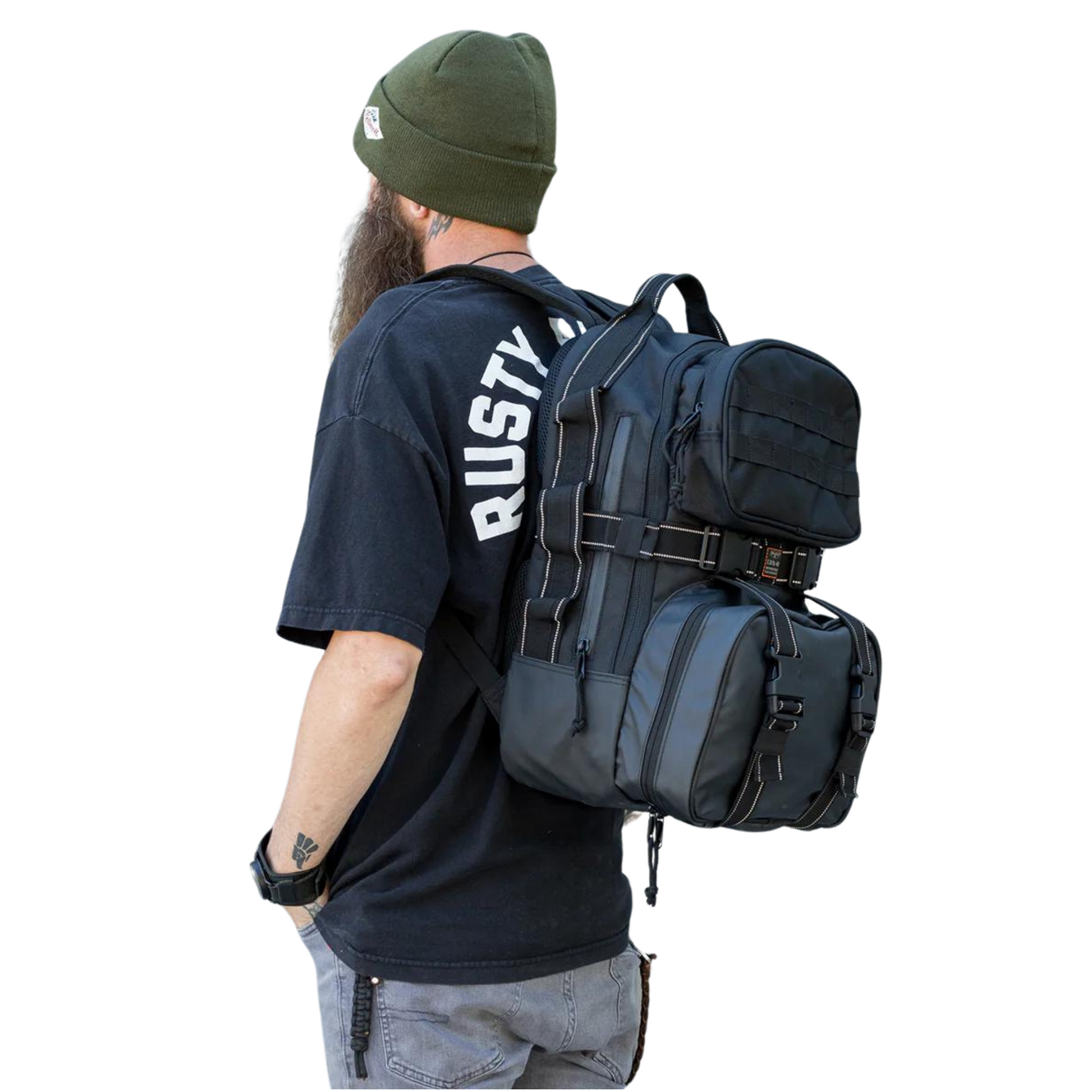 Biltwell EXFIL 48 BackPack BLACK Gasoline Alley Harley Davidson