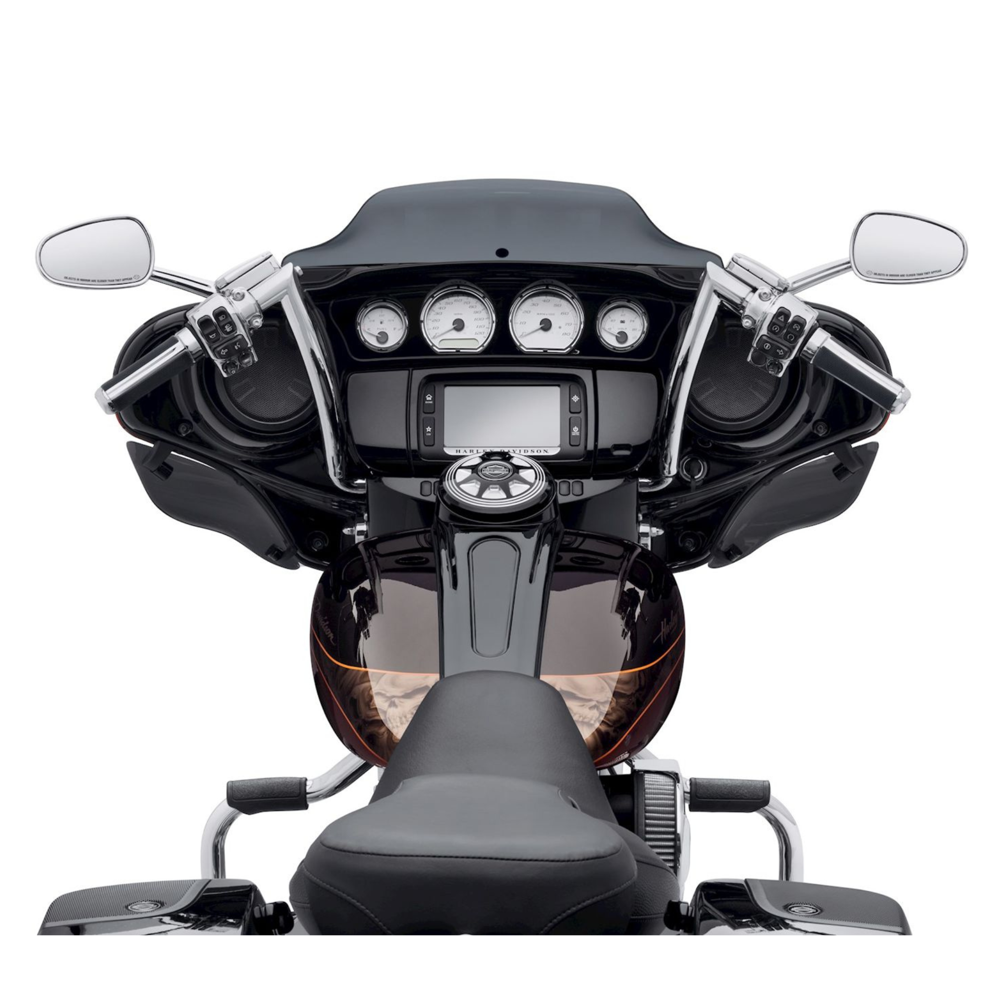 HarleyDavidson® Batwing Chizeled Handlebar Chrome Gasoline Alley