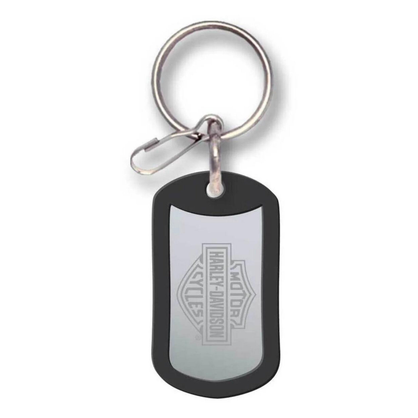 Harley-Davidson® Key Chain Metal Rubber Tag - Bar & Shield