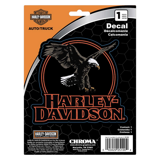 Harley-Davidson® Circle Eagle H-D Text Graphic Vinyl Decal