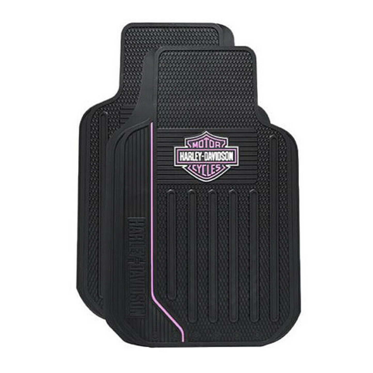 Harley-Davidson® Front Floor Mat - Pink/White Elite Series