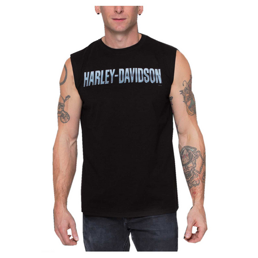 Gasoline Alley Harley-Davidson® Dealer Muscle Tee - Simple Chrome