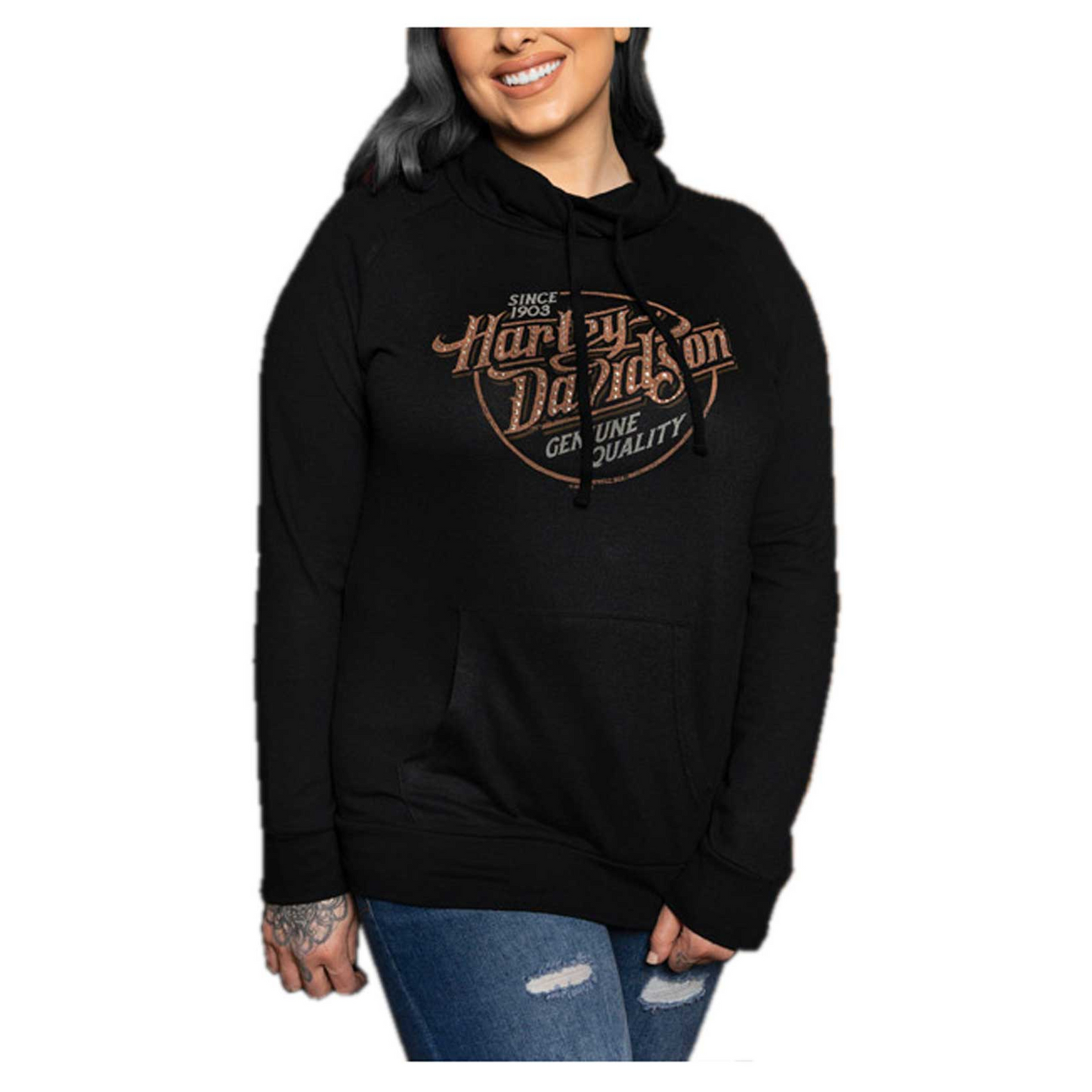 Gasoline Alley Harley-Davidson® Women's Long Sleeve Dealer Tee - Saloon