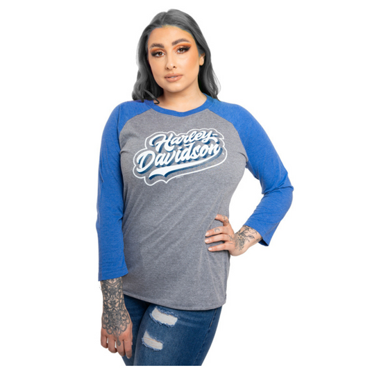 Gasoline Alley Harley-Davidson® Women's Long Sleeve Dealer Tee - Shadow