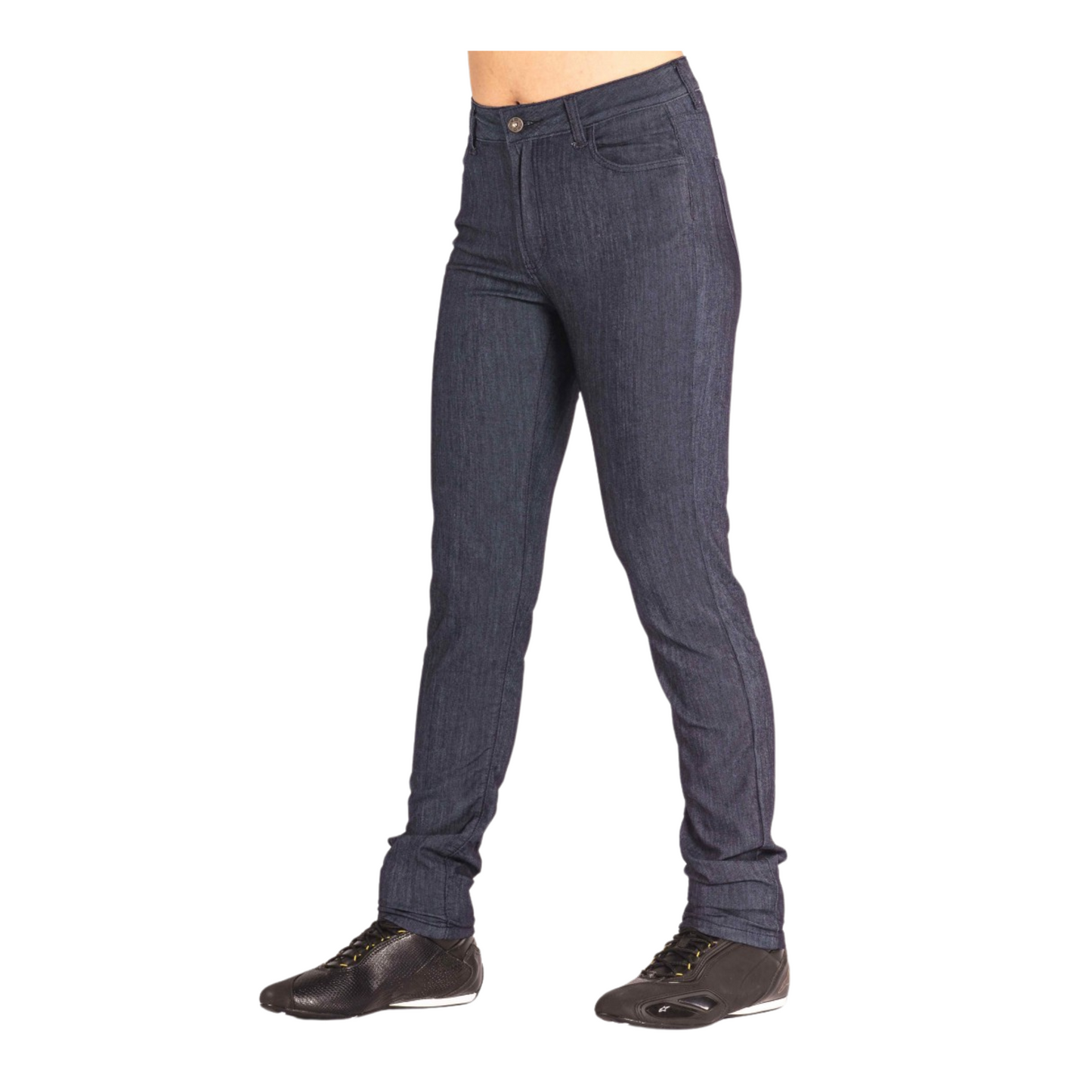 TKD Jeans - Women's Kevlar Lined Amber H/Rise Superstretch Slim Blue