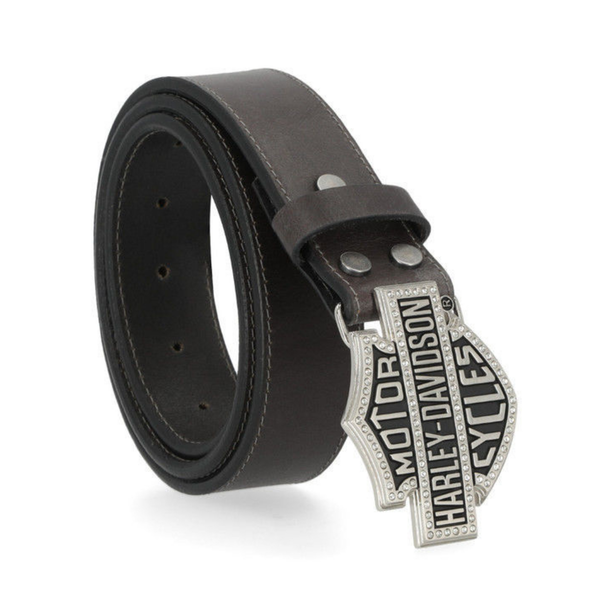 Harley-Davidson® Women's Bar Shield Rhinestone Buckle Genuine