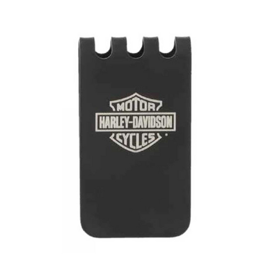 Harley-Davidson® Men's B&S Metal Money Clip/Bottle Opener - Matte Black Finish