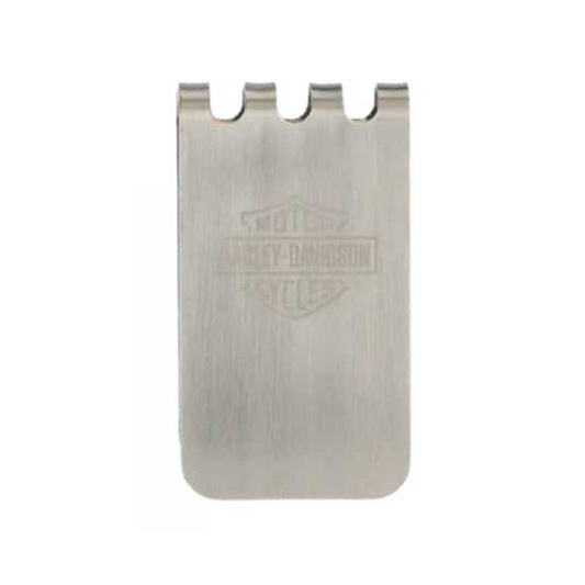 Harley-Davidson® Men's B&S Metal Money Clip/Bottle Opener - Brushed Nickel