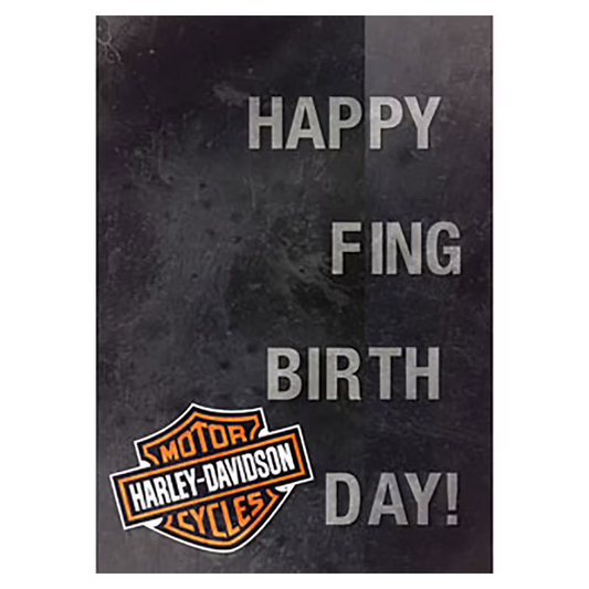 Harley-Davidson® Happy F-ing Birthday Card