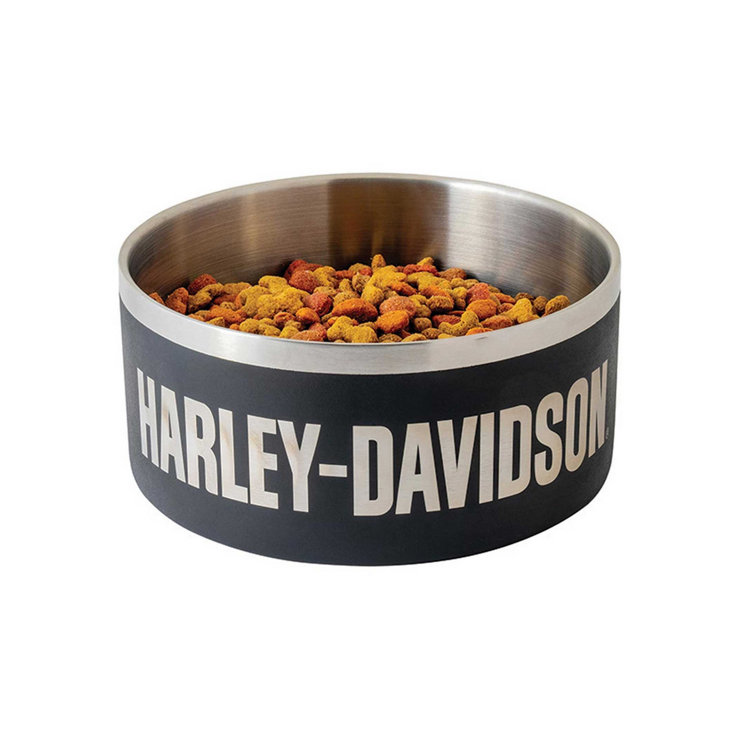 Harley-Davidson® Double-Wall Stainless Steel Insulated Pet Bowl - Small - Black