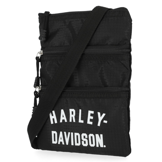 Harley-Davidson® Deluxe Nylon Crossbody Bag With Adjustable Shoulder Strap