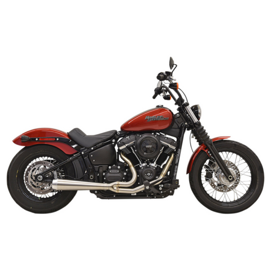 Bassani Exhaust - Road Rage III - Stainless Steel - M8 Softail with Non-240 Rear tyre