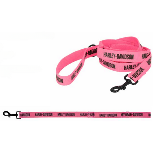 Harley-Davidson® Text Pet Leash - Pink