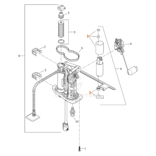 Harley-Davidson® Fuel Strainer Kit - M8 Softail '18-'22