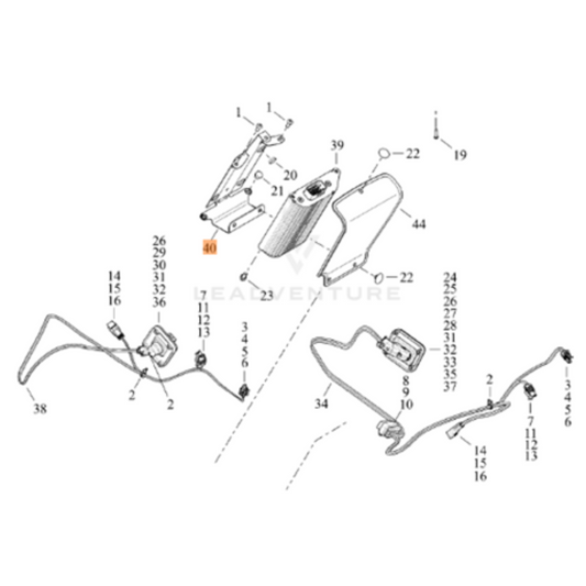 Harley-Davidson® CVO Amplifier Saddlebag Bracket