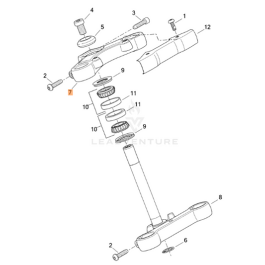 Harley-Davidson® Upper Triple Tree - Forty-Eight '10-'15