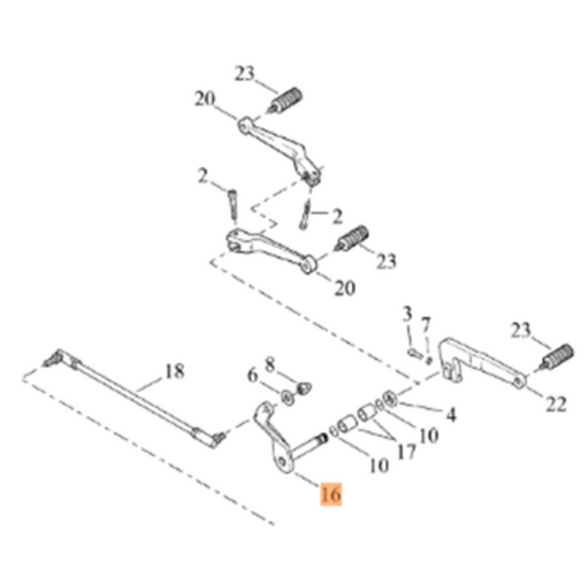 Harley-Davidson® Shifter Lever Shaft - FXSE