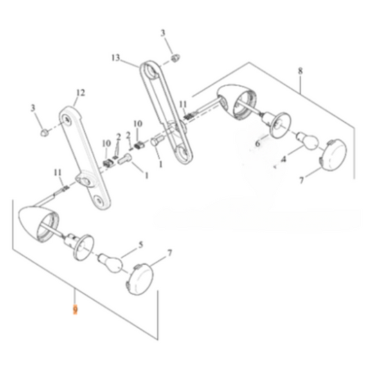 Harley-Davidson® Front Turnsignal - FLHX '06-'23