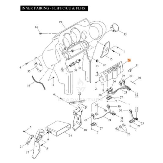 Harley-Davidson® Inner Fairng Ignition Cover