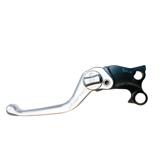 OBERON Harley-Davidson® Standard Adjustable Clutch Lever - Softail '96-'14 / Dyna '96-'17 - Silver