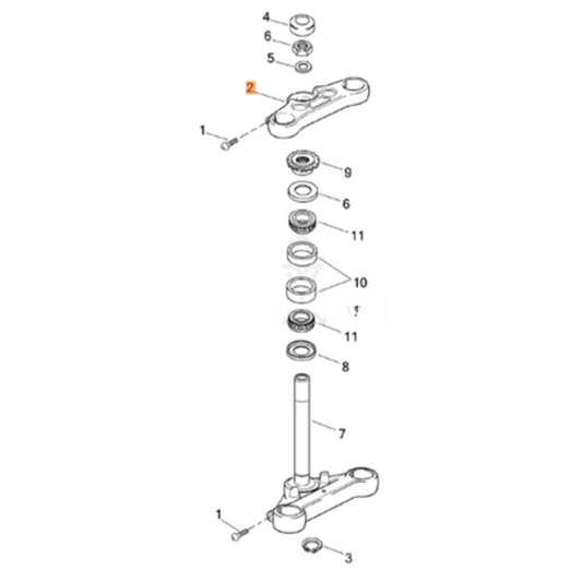 Harley-Davidson® Upper Triple Tree - FXDB '08-'09