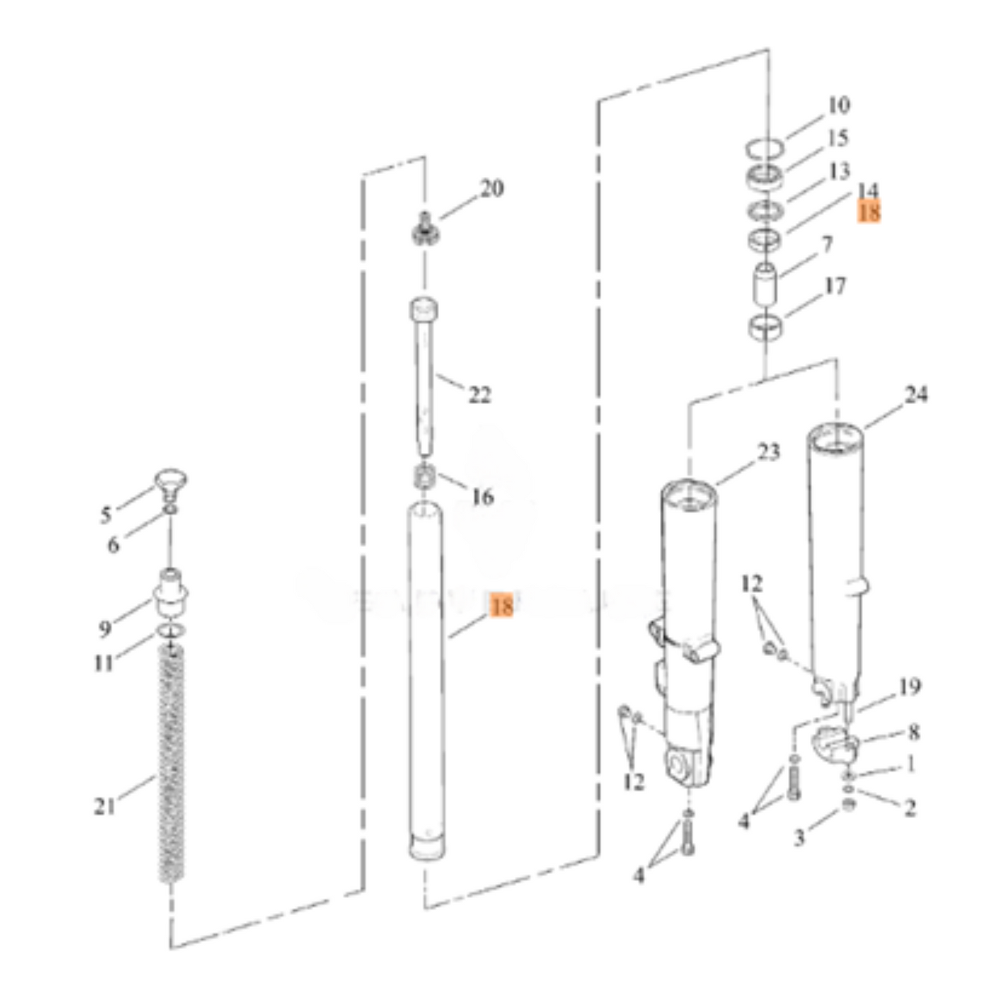 Harley-Davidson® Fork Tube - Touring '06-'08