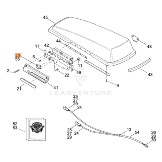 Harley-Davidson® Saddlebag Lock and Key Assembly - '07-'13 CVO Ultra