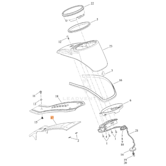 Harley-Davidson® Fuel Tank Trim - Softail Slim '18-'21