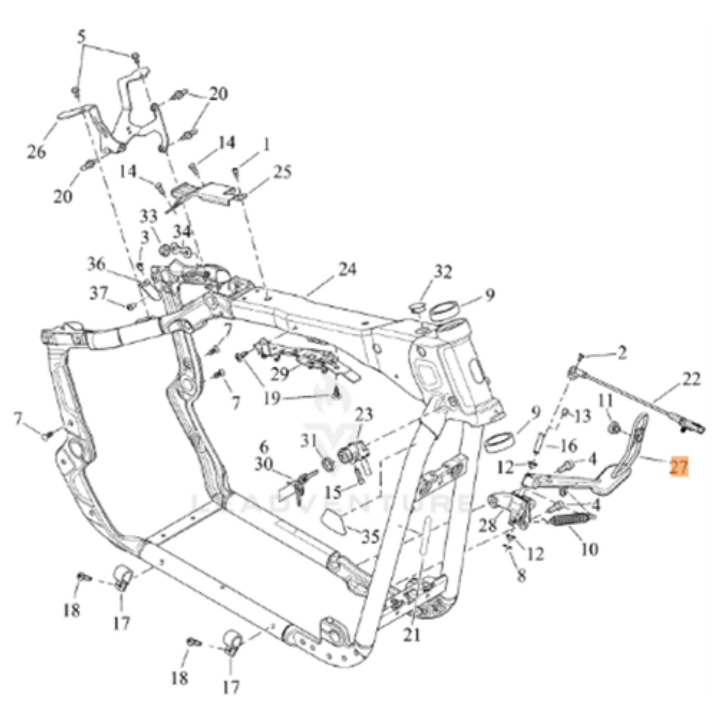 Harley-Davidson® Jiffy Stand - FXDR 114