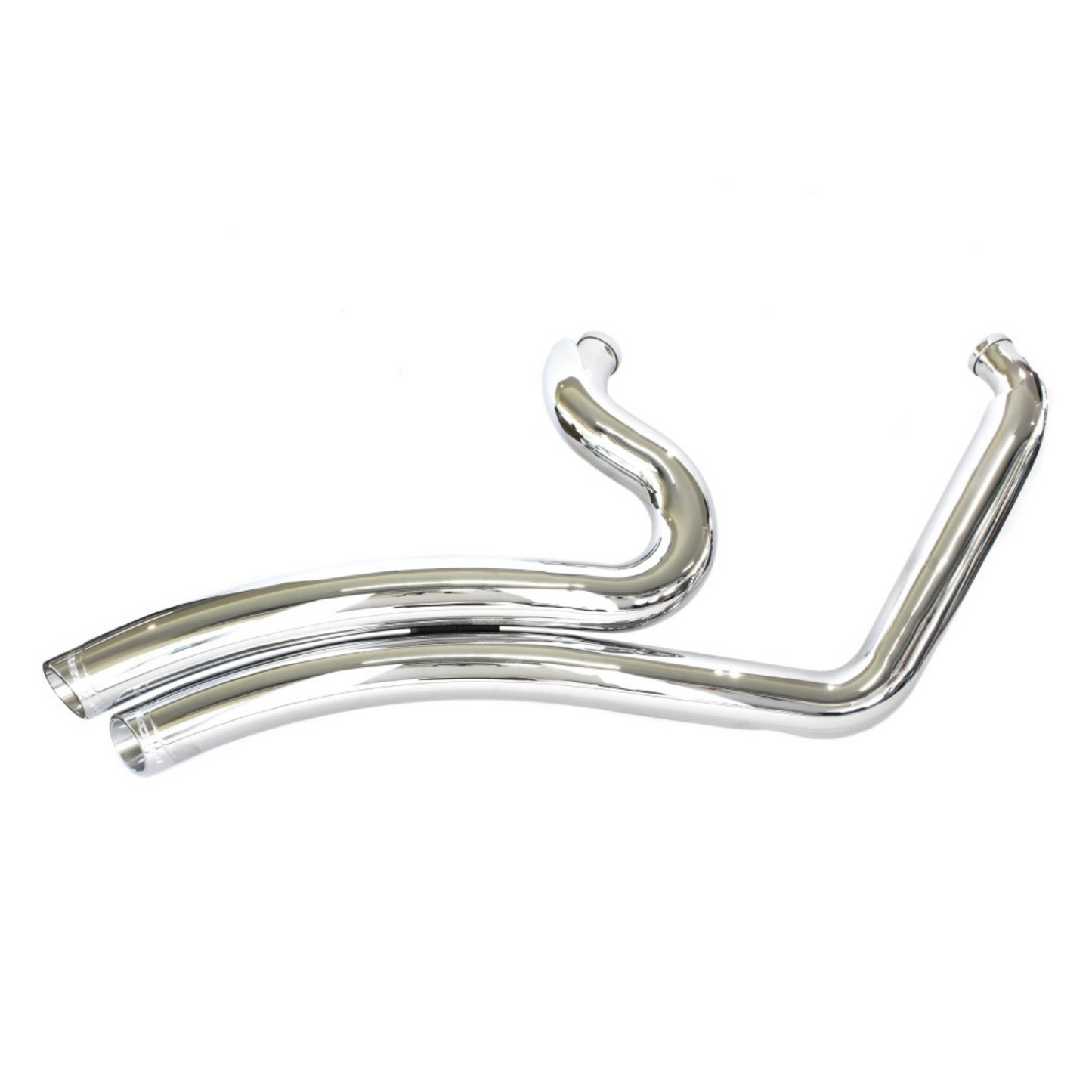 Freedom Performance Sharp Curve Radius Exhaust – Chrome With Chrome End Caps. Fits Softail 2018up