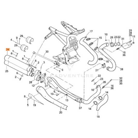 Harley-Davidson® Top Muffler - VRSCDX '08-'17