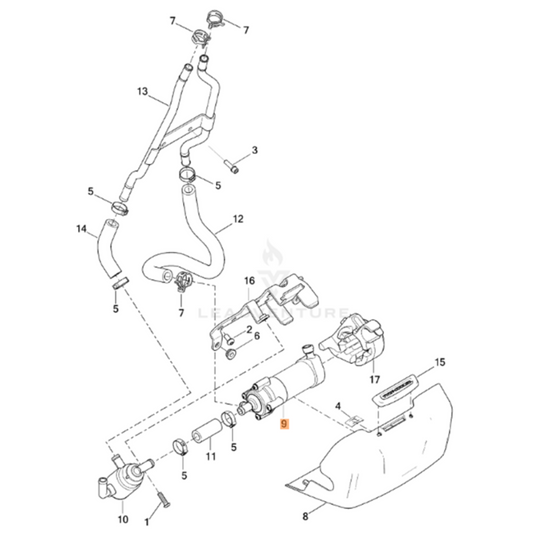 Harley-Davidson® Coolant Pump - Touring '14-'16